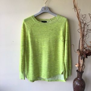 J Crew sweater, neon heather Size S